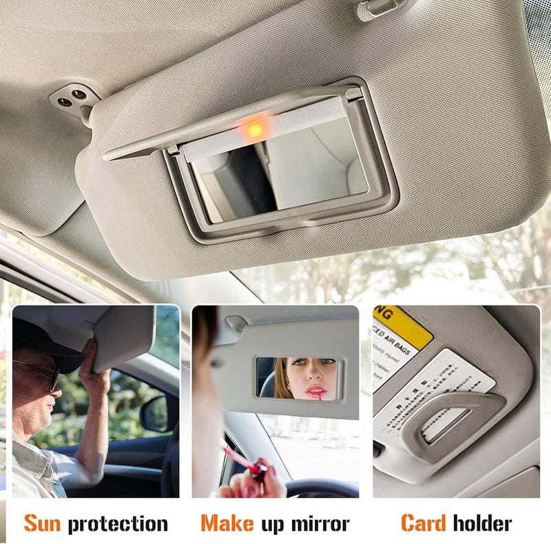 AEagle Sun Visor with Vanity Light for 2013-2018 Nissan Altima Without Sunroof, Left Driver Side Beige Sunvisor Replacement 96401-3TA2A - Image 5